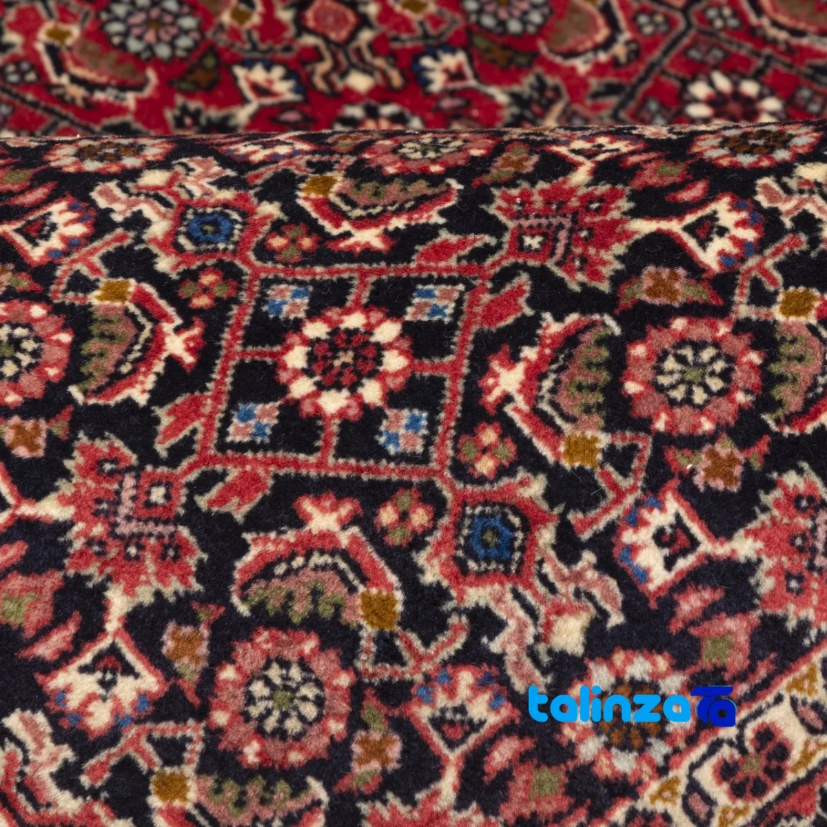 Room setting of C Persian Handwoven Rug Luxurious Design 176x111x1 cm floor placement example