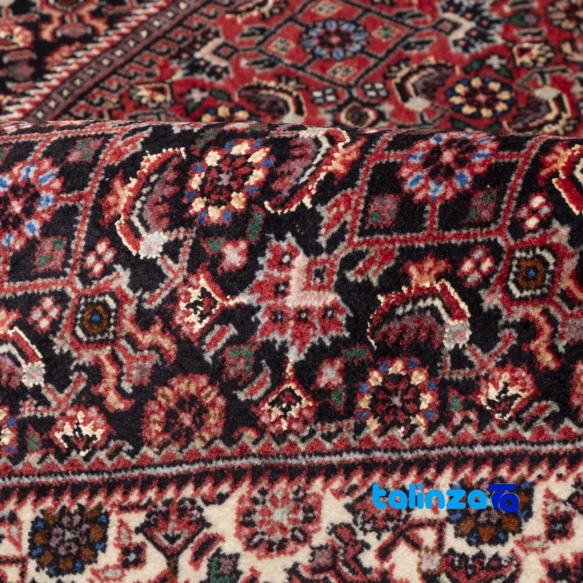 C Persia Handwoven Carpet Red - In-room view showing room styling and scale