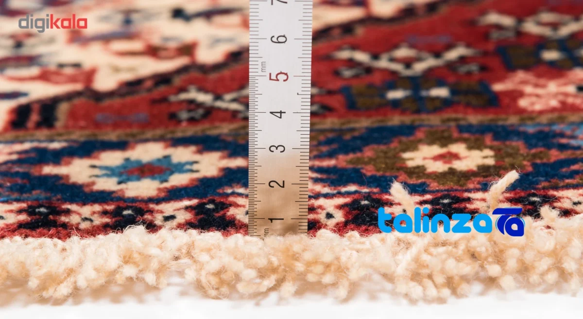 In-room view of Cypress Persian Handwoven Rug - Elegant Cream Design room styling and scale