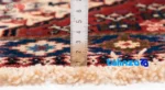 In-room view of Cypress Persian Handwoven Rug - Elegant Cream Design room styling and scale