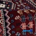 Si Persia Handwoven Runner Vibrant Red profile and structure (Side view)