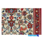In-room view of Handwoven Carpet Runner Cream Turanji Design room styling and scale