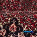 Persia Handwoven Carpet Red Luxurious Design - Room setting showing floor placement example