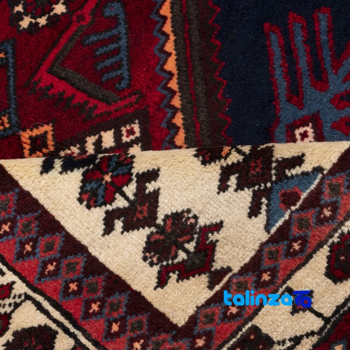 C Persia Handwoven Rug Elegant Design room styling and scale (In-room view)