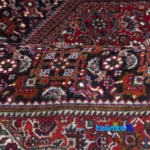 Room setting of Persia Handwoven Rug Traditional Design Red floor placement example