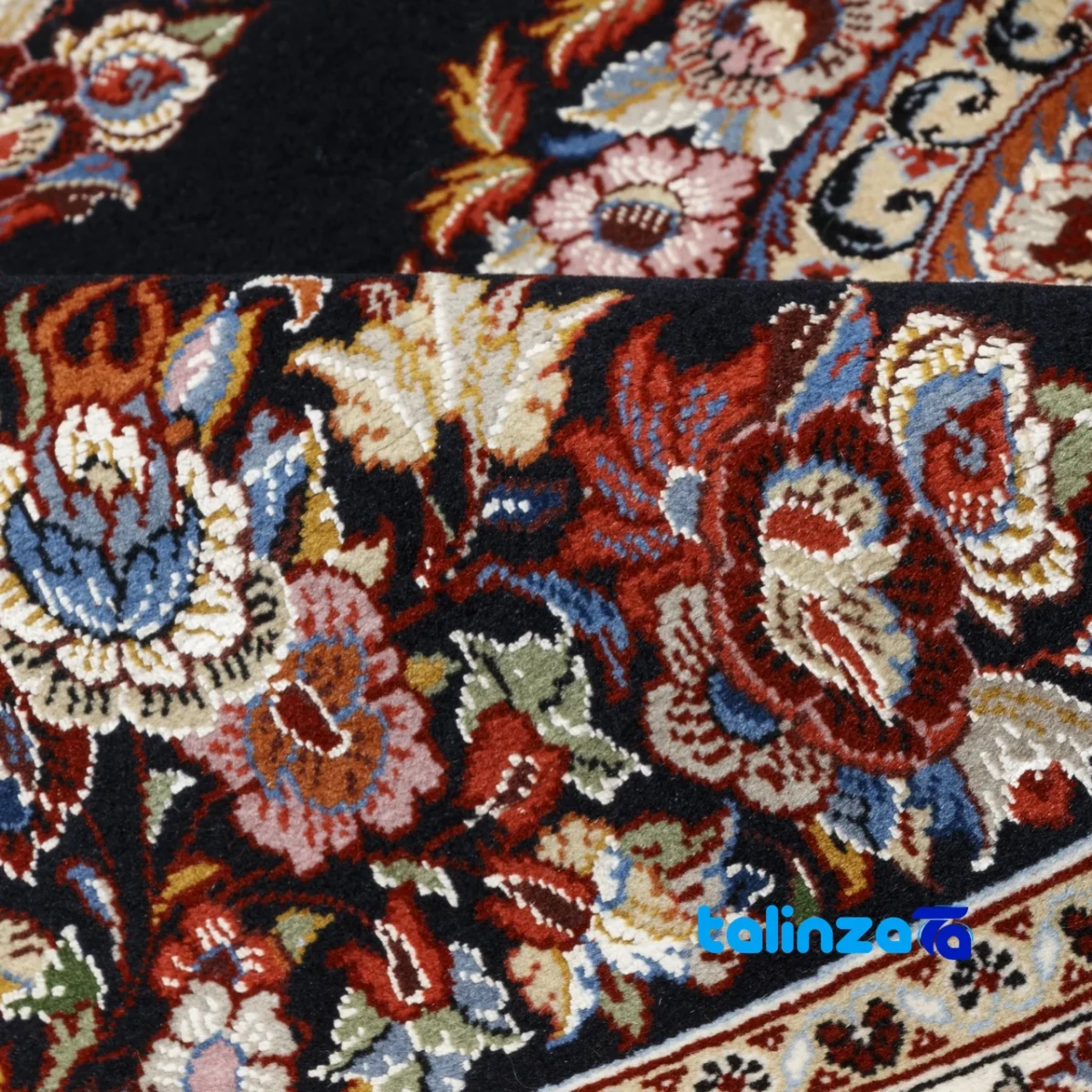 Persia Handwoven Rug Unique Design - Room setting showing floor placement example