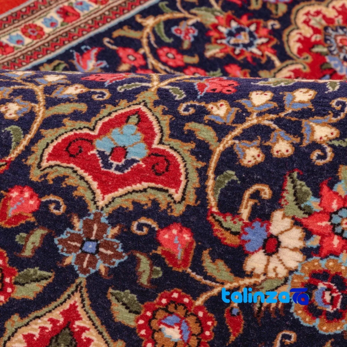 Si Persia Handwoven Runner Unique Design 199x51x1 cm - Side view showing profile and structure