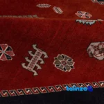 Persia Handwoven Rug Luxurious Red Design floor placement example (Room setting)