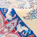 Persia Handmade Carpet Floral Design Cream - In-room view showing room styling and scale