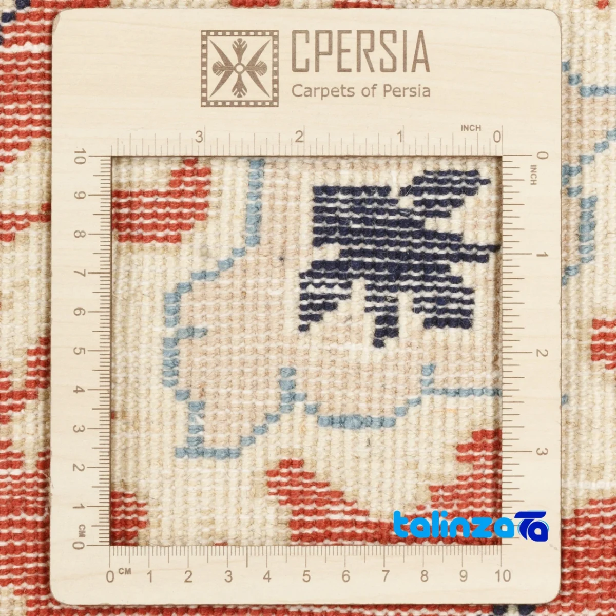 Si Persia Handwoven Rug Model 705530 Cream Background floor placement example (Room setting)