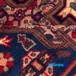 In-room view of C Persia Handwoven Rug Elegant Peach Design Handwash only room styling and scale