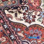 C Persia Handwoven Area Rug Elegant Cream Design - In-room view showing room styling and scale