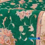 Persia Handwoven Rug Green 138x78x1 cm - Room setting showing floor placement example