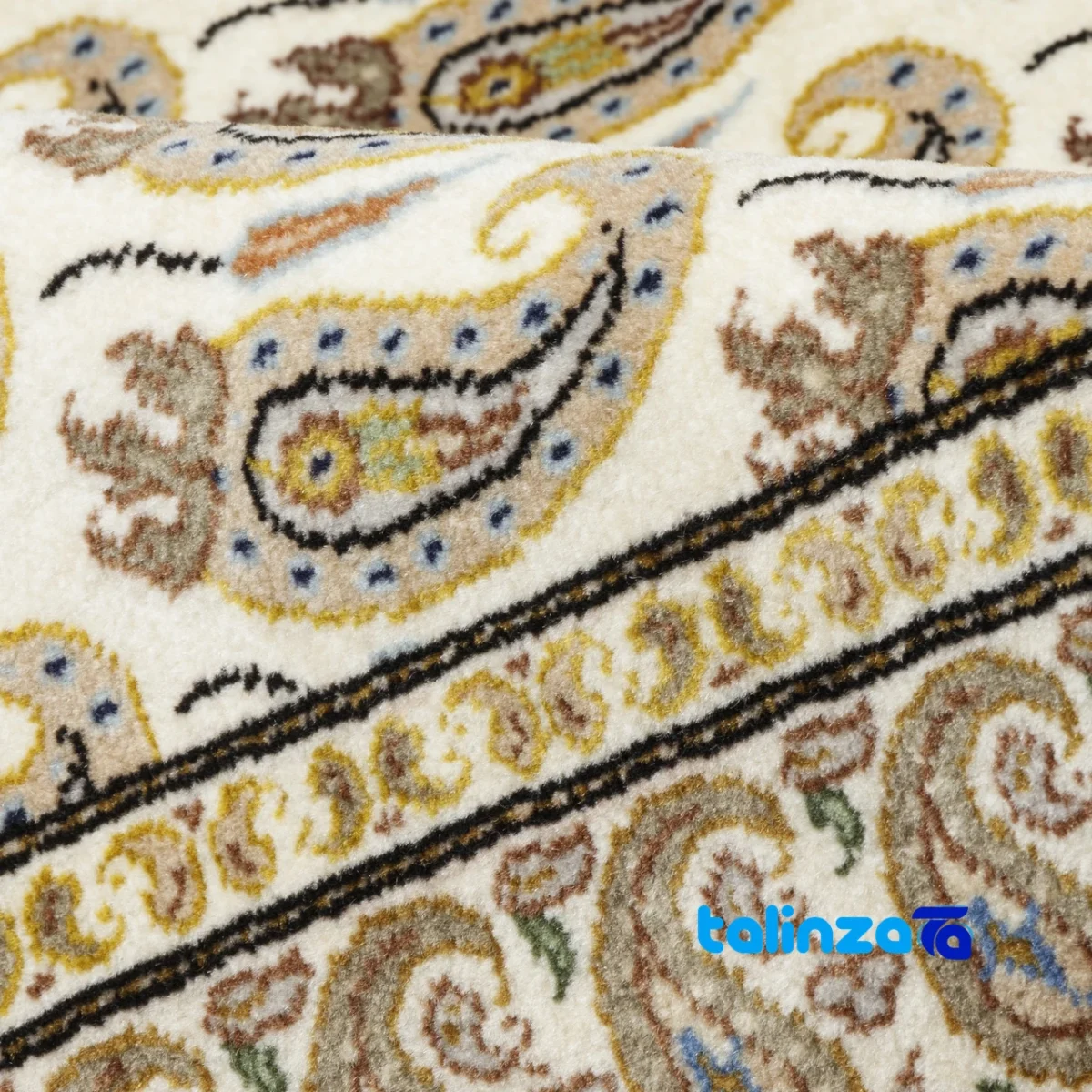 Si Persia Handwoven Runner Unique Design 202x81x1 cm - Side view showing profile and structure