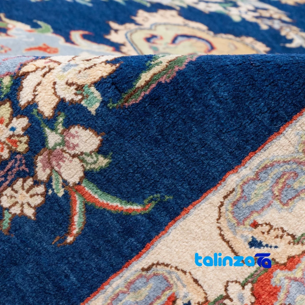 Room setting of C Persia Handwoven Rug Elegant Design 348x207x1 cm floor placement example