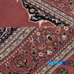 C Persia Handwoven Area Rug - Rich Copper Design - Room setting showing floor placement example