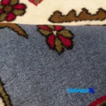 Persia Handwoven Rug Unique Blue Design floor placement example (Room setting)