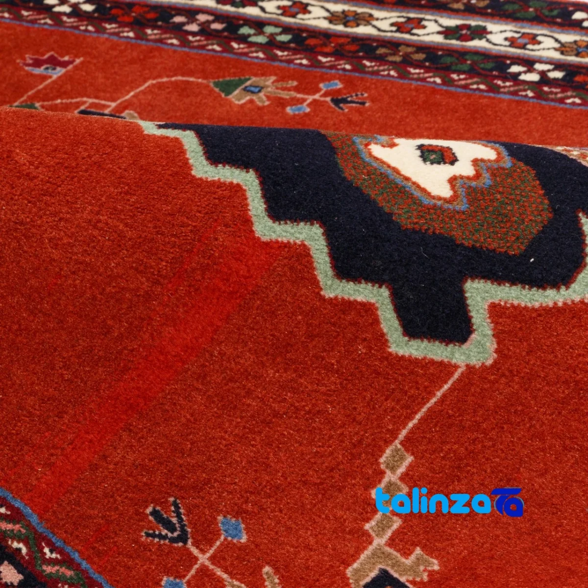 Room setting of C Persia Handwoven Rug Stunning Design floor placement example