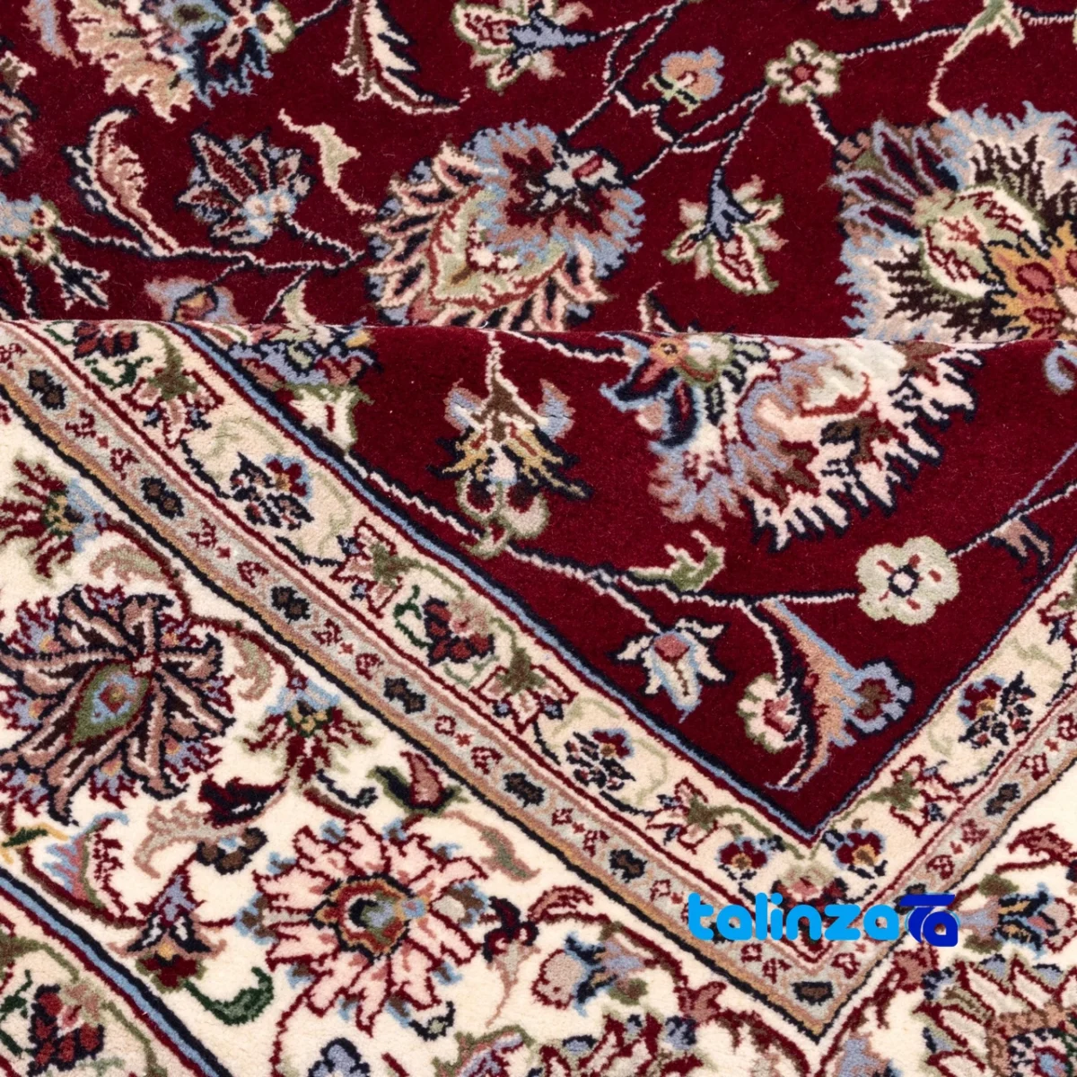 Cypressia Handwoven Area Rug Luxurious Design Hand washable room styling and scale (In-room view)