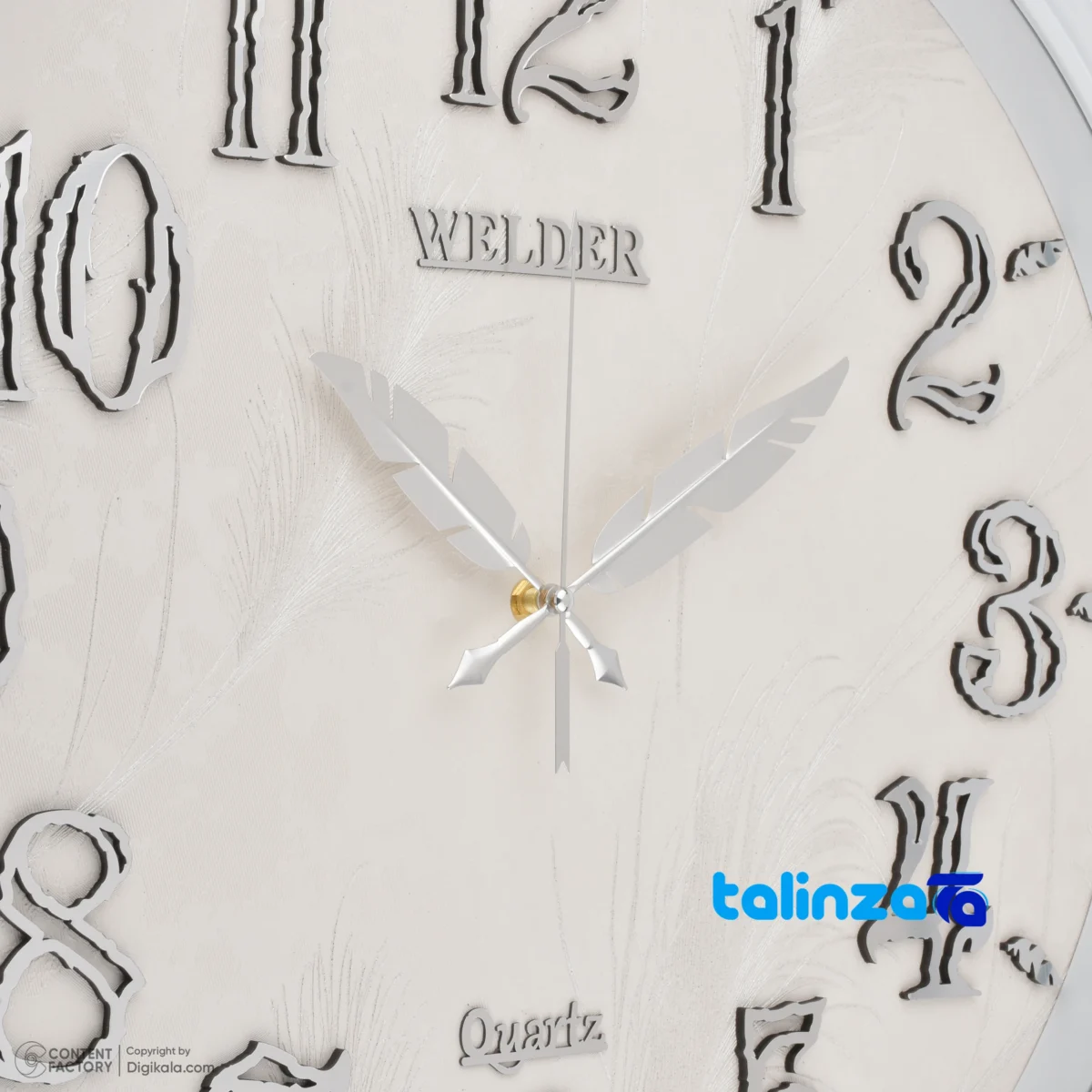 Wilder Quartz Wall Clock Model 646 room decoration context (Lifestyle shot)