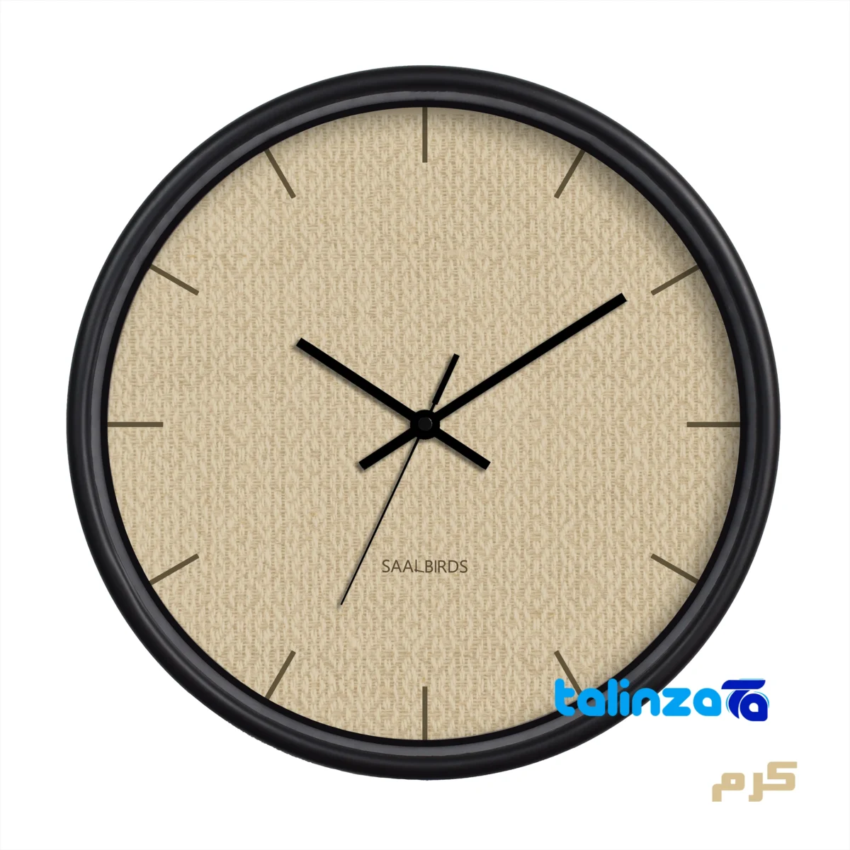 Sal Birds Wall Clock CW-624 Elegant Design - In-room view showing styling and size reference