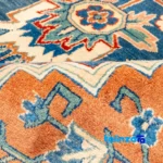 Si Persia Handwoven Rug Elegant Blue Design room styling and scale (In-room view)