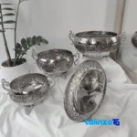 Atlas Copper Serving Set - Elegant Design - Side view showing profile and structure
