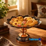 Negaristan Copper Candy Dish Diamond Cut - Side view showing box profile and sealing
