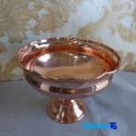 Side view of ZH269.1 Copper Candy Dish Elegant Design profile and structure