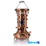 ZH Copper Oil Lamp Elegant Design profile and structure (Side view)