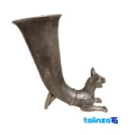 Persian Cat Rhyton Statue Traditional Design Animal - Side view showing profile and structure