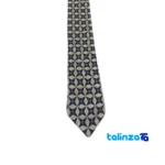 Parizad Handmade Men's Tie Unique Silk Embroidery - Side view showing profile and structure