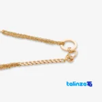 Side view of Xuping Jewelry Set Complete Elegant Design profile and structure