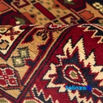 C Persia Handwoven Rug - Luxurious Red Design - Room setting showing floor placement example