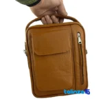 LZ Leather Shoulder Bag Versatile Design Tehran - Side view showing profile and structure