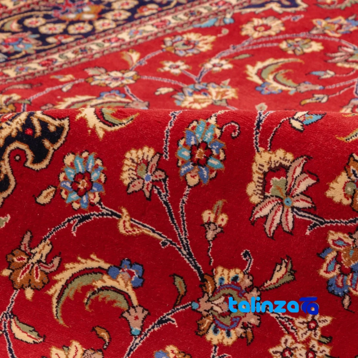 In-room view of C Persia Handwoven Rug Luxurious Design room styling and scale