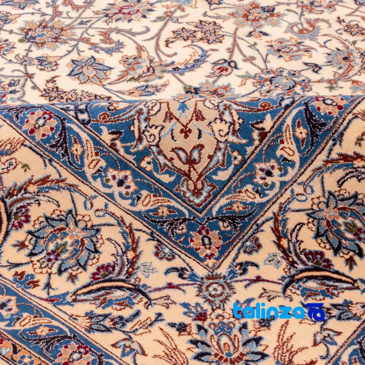 C Persia Handwoven Rug Unique Design - In-room view showing room styling and scale