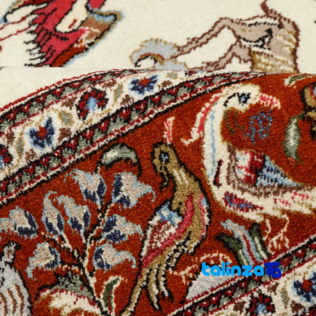 In-room view of Persia Handwoven Rug Unique Design room styling and scale