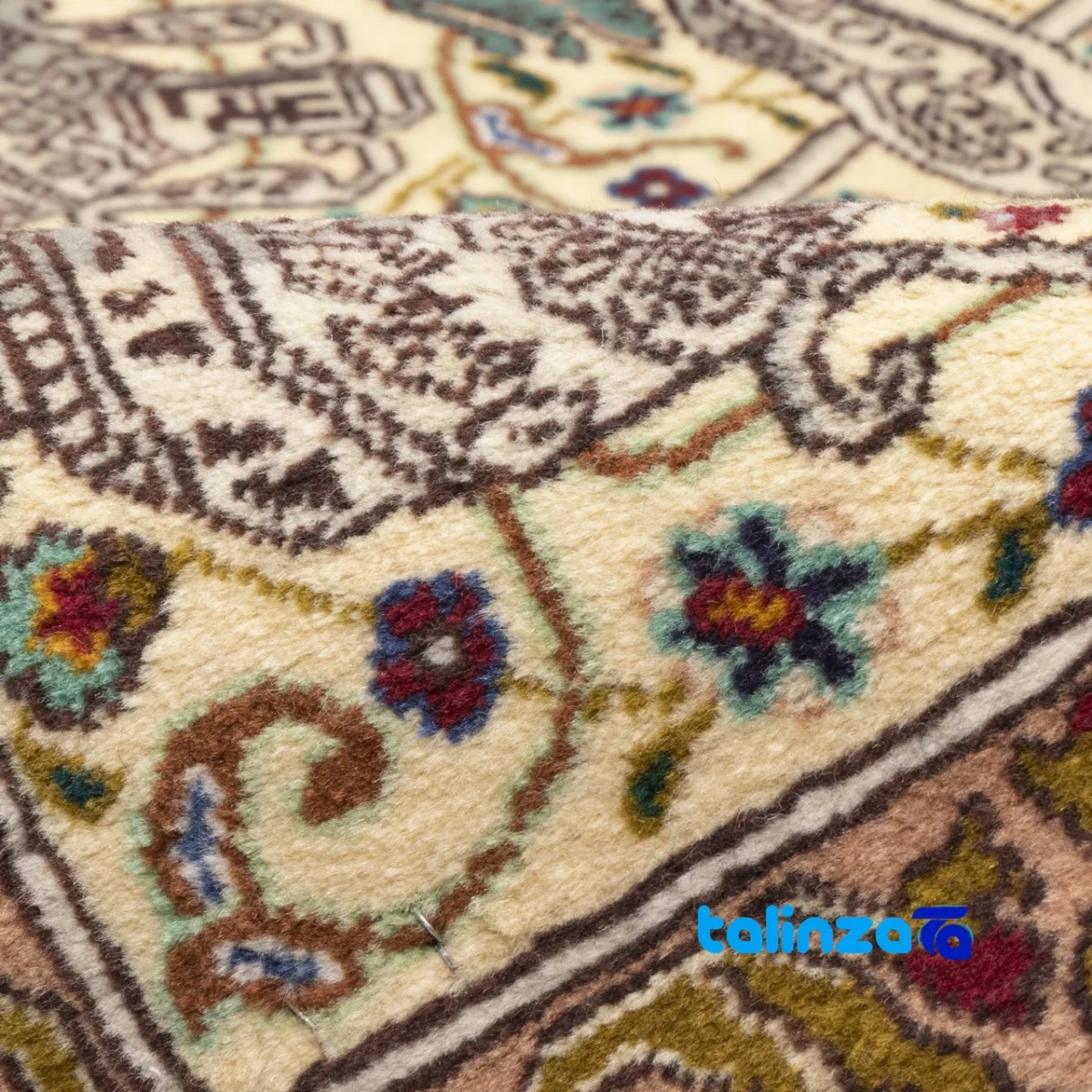 Cypress Persian Handwoven Rug Stunning Design room styling and scale (In-room view)