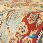Room setting of Cypress Persian Handwoven Rug Floral Design Yellow floor placement example