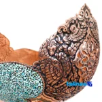 Kashkul Firouzeh Kubi Masterpiece Decorative Art profile and structure (Side view)