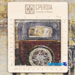 In-room view of C Persia Handwoven Tapestry New York Rain Scene room styling and scale