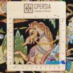 In-room view of Si Persia Handwoven Tapestry Hunting Scene room styling and scale