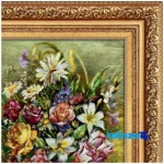 In-room view of Mirnazami Handwoven Tapestry Floral Design room styling and scale