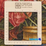 In-room view of C Persia Handwoven Tapestry Floral Design room styling and scale