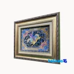In-room view of Handmade Fantasy Tapestry Hunting Scene room styling and scale