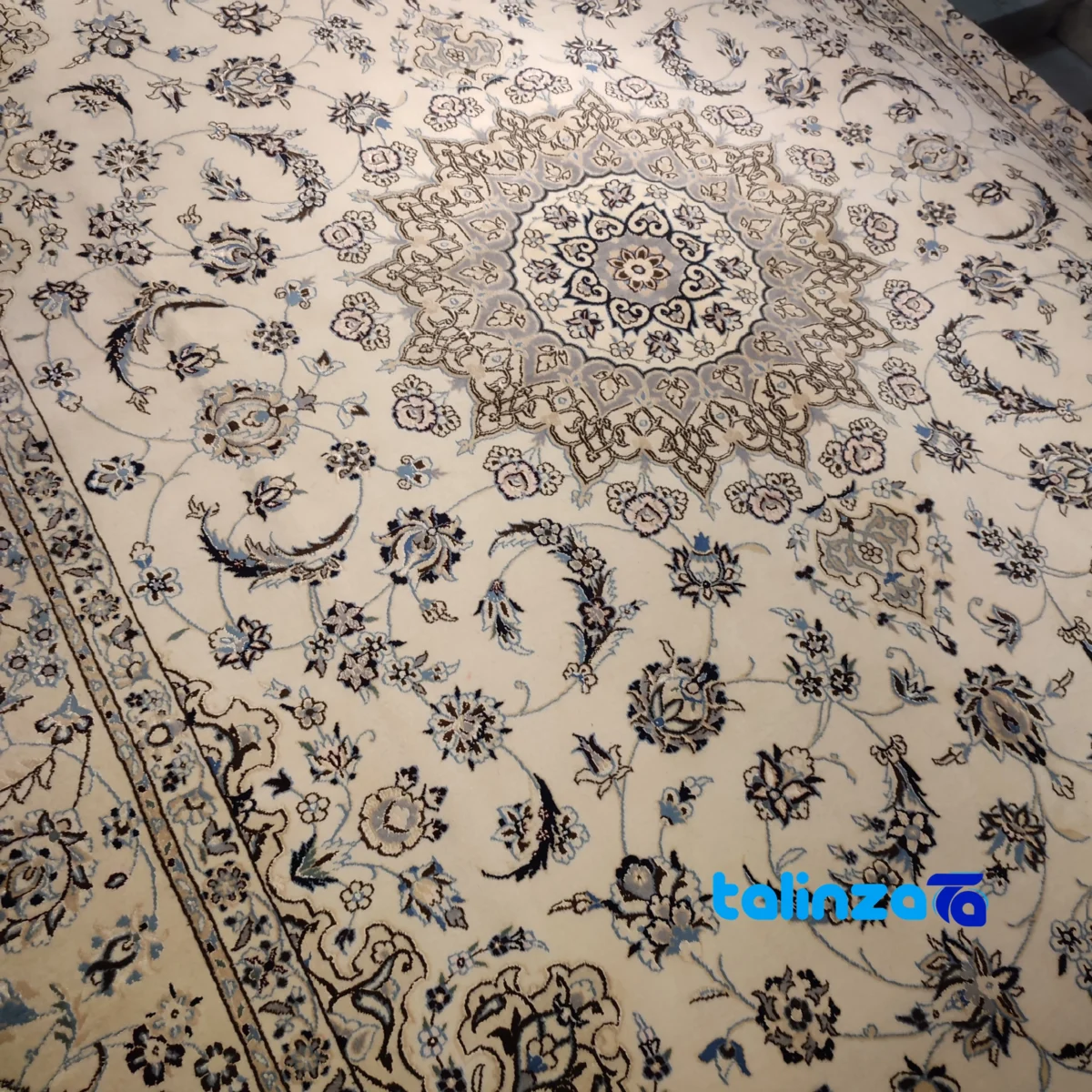 Full spread of Raza Handmade Carpet Turkmen Nain Design 350x250x2 cm overall layout