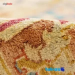 Handwoven Carpet Geometric Design Peach overall layout (Full spread)