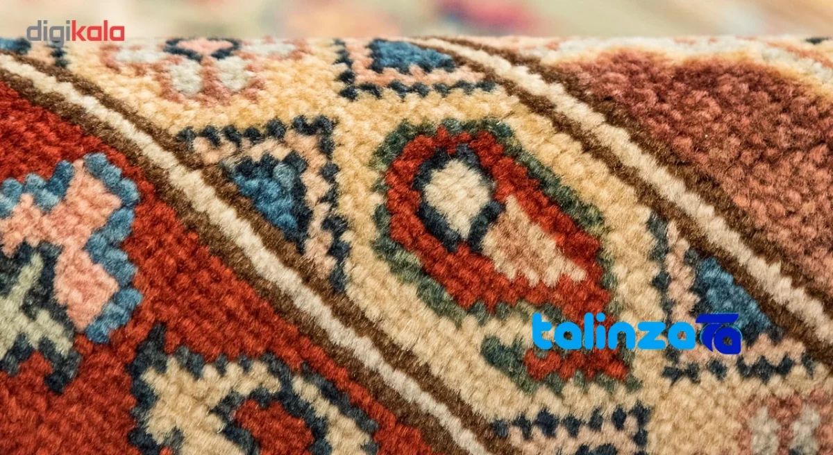 Si Persia Handwoven Carpet Green Design pattern and color tone (Top view)