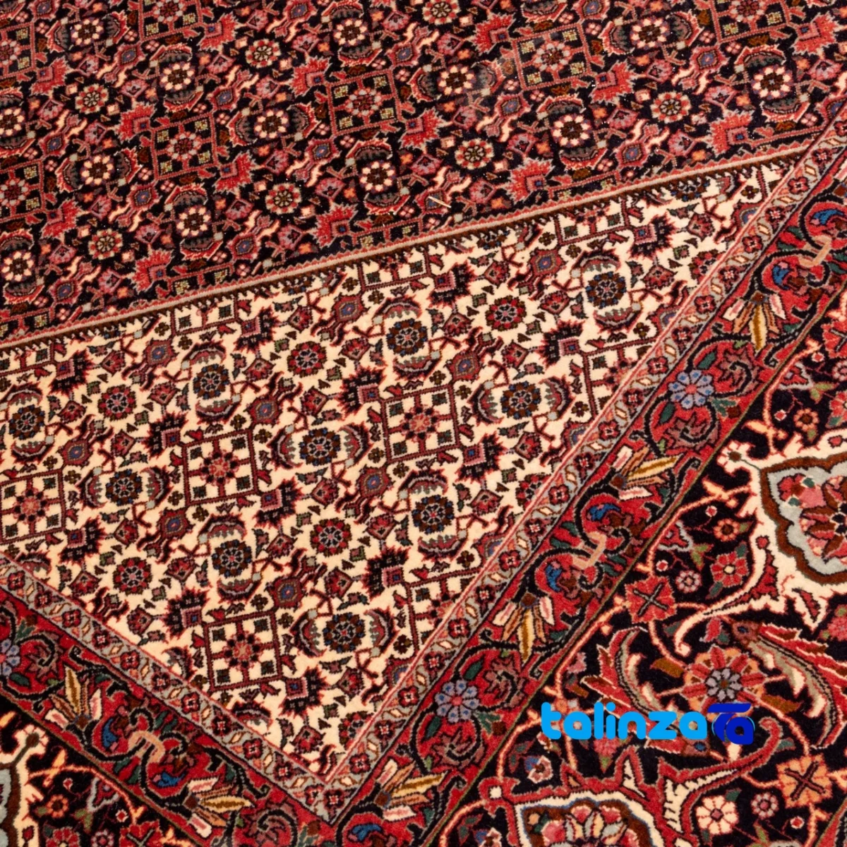 Full spread of C Persia Handwoven Rug Unique Design 387x300x1 cm overall layout